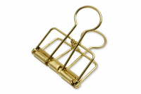 Design Drahtklammern, <br>32 mm breit, goldfarben