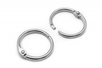 Heftringe aus Metall silber vernickelt
