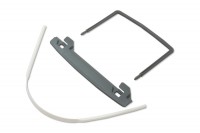 Schlauchheftungen,<br> grau-weiss