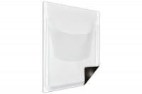 Magnettasche für DIN A4, <br> mit Klappe und Dehnfalte, <br>235 x 305 mm