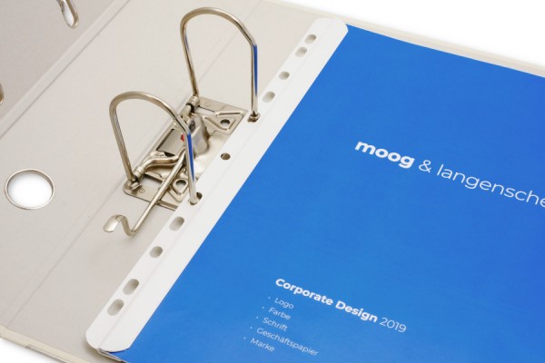 Klemmschienen mit Abheftfahne, 3-4 mm Fassung, weiss