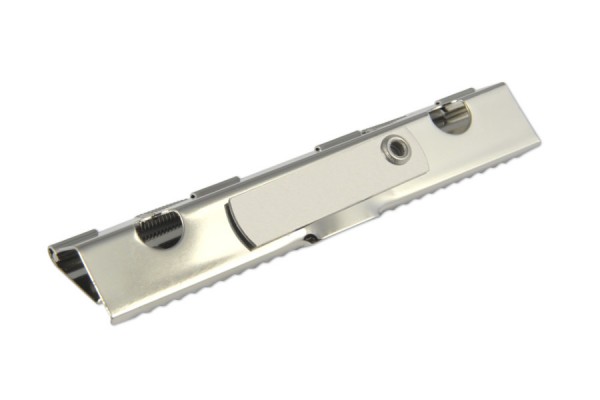 Board clips, 100 mm width, nickel plated, with lever