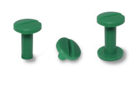 Buchschrauben, Kunststoff,<br> grün