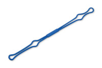 Drahtniederhalter,<br> schmaler Einschub,<br> 150 mm, blau
