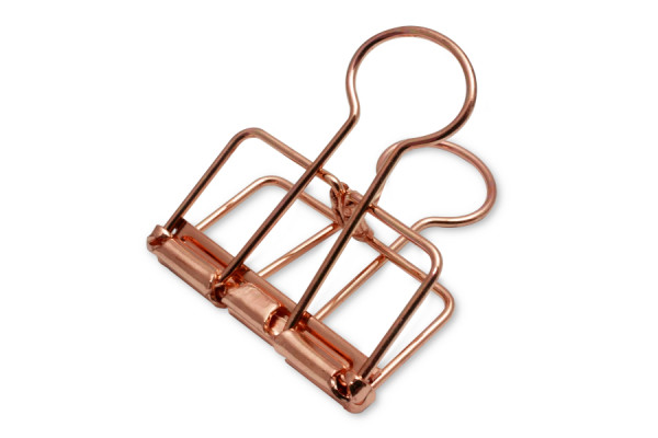 Design Wire Clips, 32 mm Width, Copper Coloured