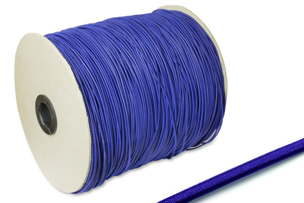 Round Elastics, 2,5 mm Ø, on Spool 1000 m, Royal Blue