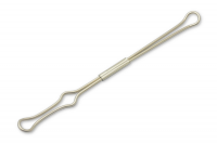 Drahtniederhalter,<br> für 65 mm Ringabstand,<br> 110 mm, vernickelt