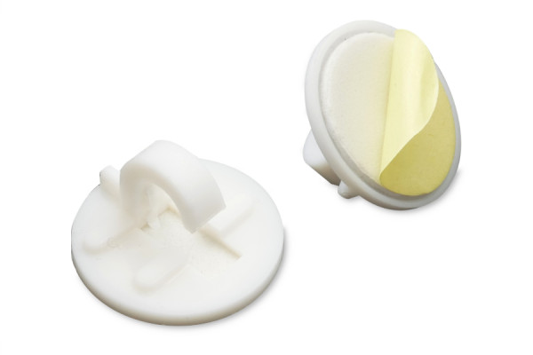 Pen Holders, Made of Plastic, 20 mm Ø, White