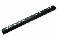 Klemmschienen<br> mit Abheftfahne, <br>3-4 mm Fassung,<br> schwarz