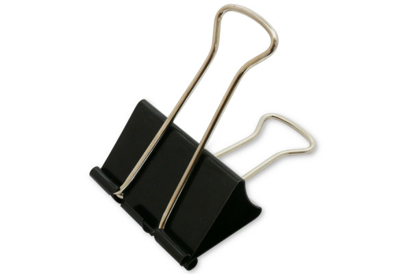 Foldback-Klammern / Vielzweckklammern, 41 mm breit, schwarz