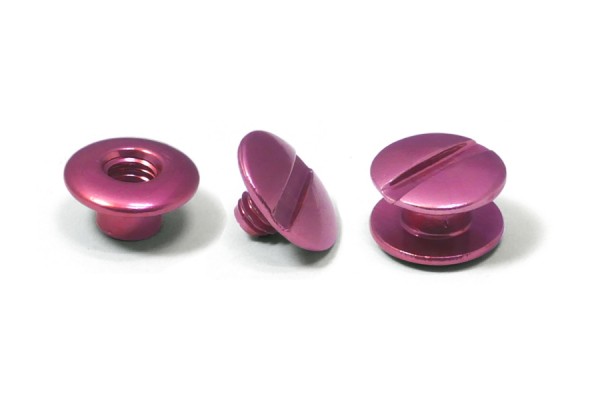 Alu-Binding screws, pink