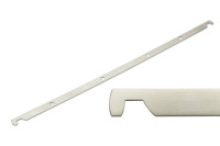 Hängeschienen, <br> vernickelt, <br> 4-fach gelocht,<br> 80/80/80 mm Lochung