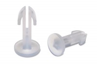Schnellverschluss-Nieten,<br> Kunststoff, natur 13 mm