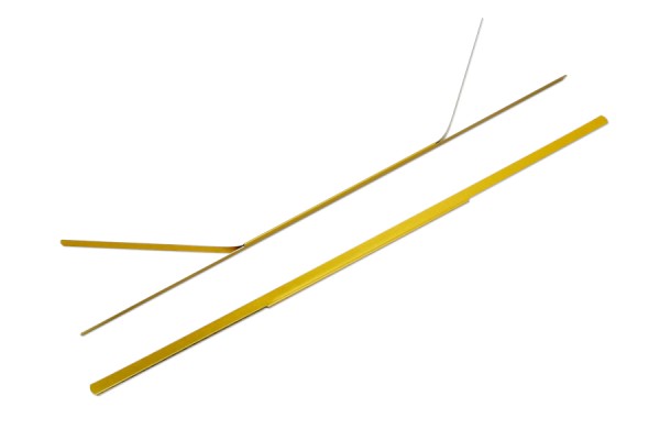 Metal Double File Prongs, 200 mm, Gold Lacquered