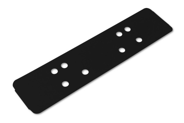 Universal filing strips made of plastic, black